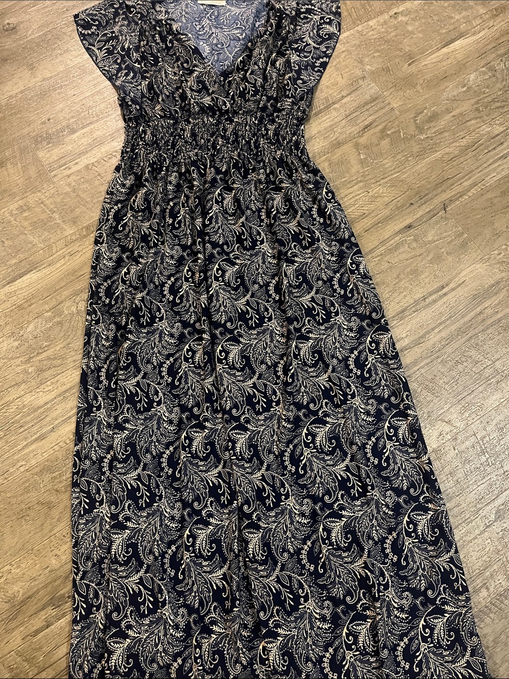 Navy seven island dress